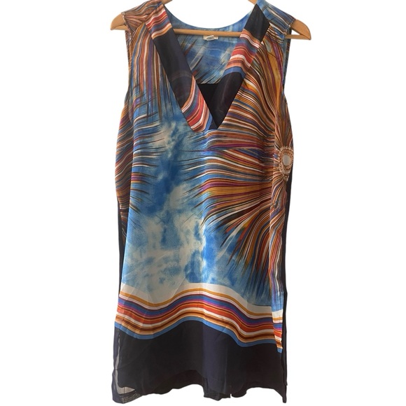 ❤️ Anthropologie x Tiny Printed Chiffon Front Tunic - Picture 6 of 7